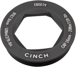 Выжимное кольцо шатунов Race Face CINCH XC/AM Drive Side, M16 Puller Cap/Washer (Matte Black)