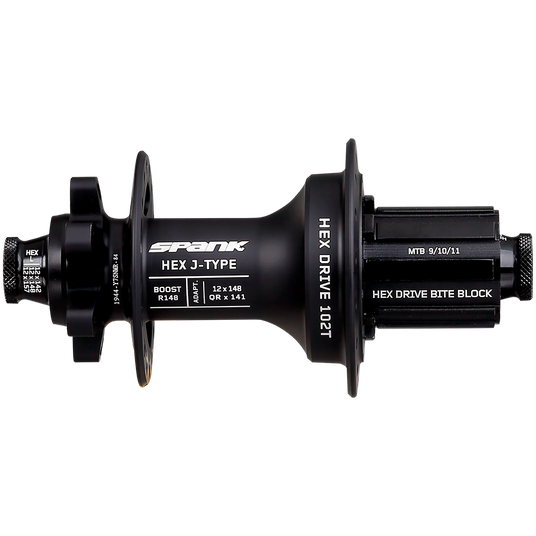 Втулка задняя SPANK HEX J-Type Boost R148 HG 32H, Black - KozakShop
