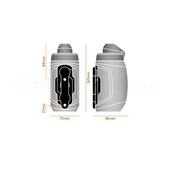 Фляга FIDLOCK TWIST bottle 450 + bike base [black]