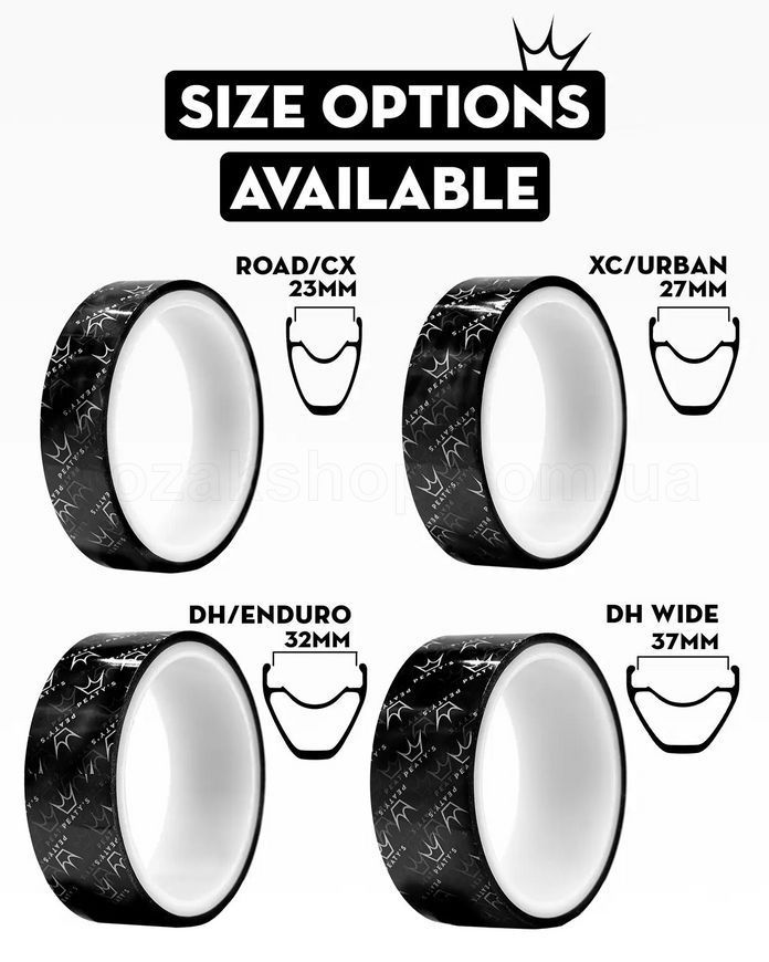 Безкамерна стрічка Peaty's Holeshot Tubeless Rim Tape, 10m x 23mm