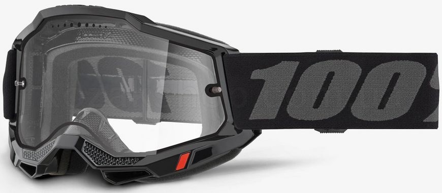 Маска Ride 100% ACCURI 2 ENDURO MTB Goggle Black - Clear Lens, Dual Clear Lens