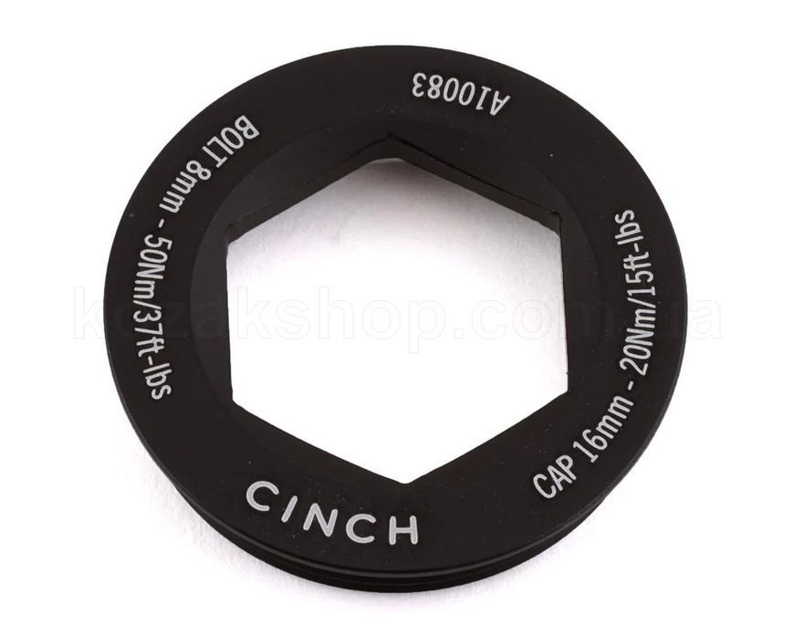 Выжимное кольцо шатунов Race Face CINCH XC/AM Drive Side, M16 Puller Cap/Washer (Matte Black)