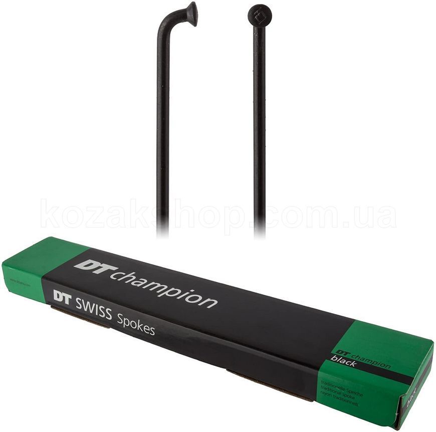 Вигнуті спиці DT Swiss Сhampion 2.0 x 279 мм - 100шт [Black]