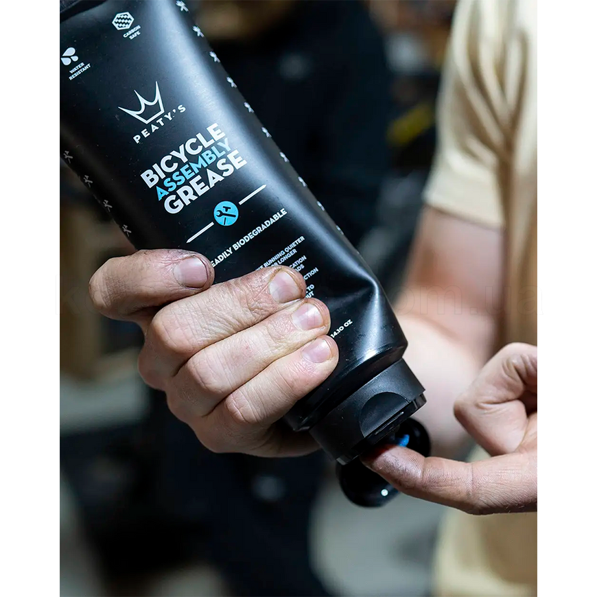 Смазка для рулевых / кареток / болтов / осей Peaty's Bicycle Assembly Grease, 400g
