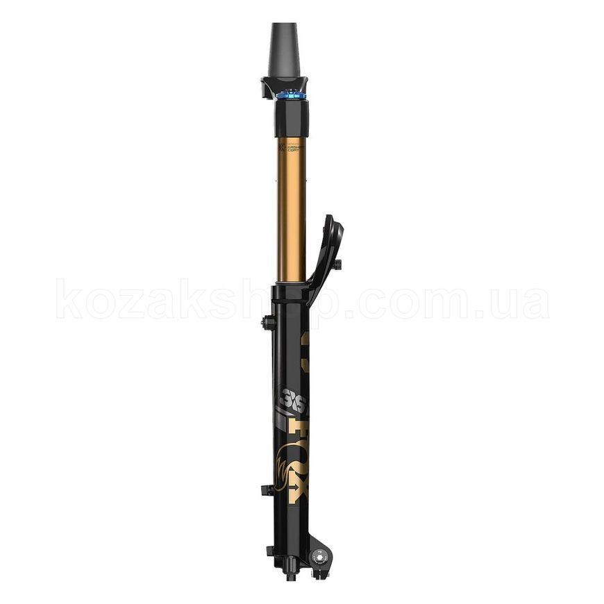 Вилка FOX 36 FACTORY EMTB - GRIP X2, 29in, 160, FLOAT, Shiny Blk, Kashima/Grey/Gloss Blk Logo, 15 X 110, 44mm Rake, 2025