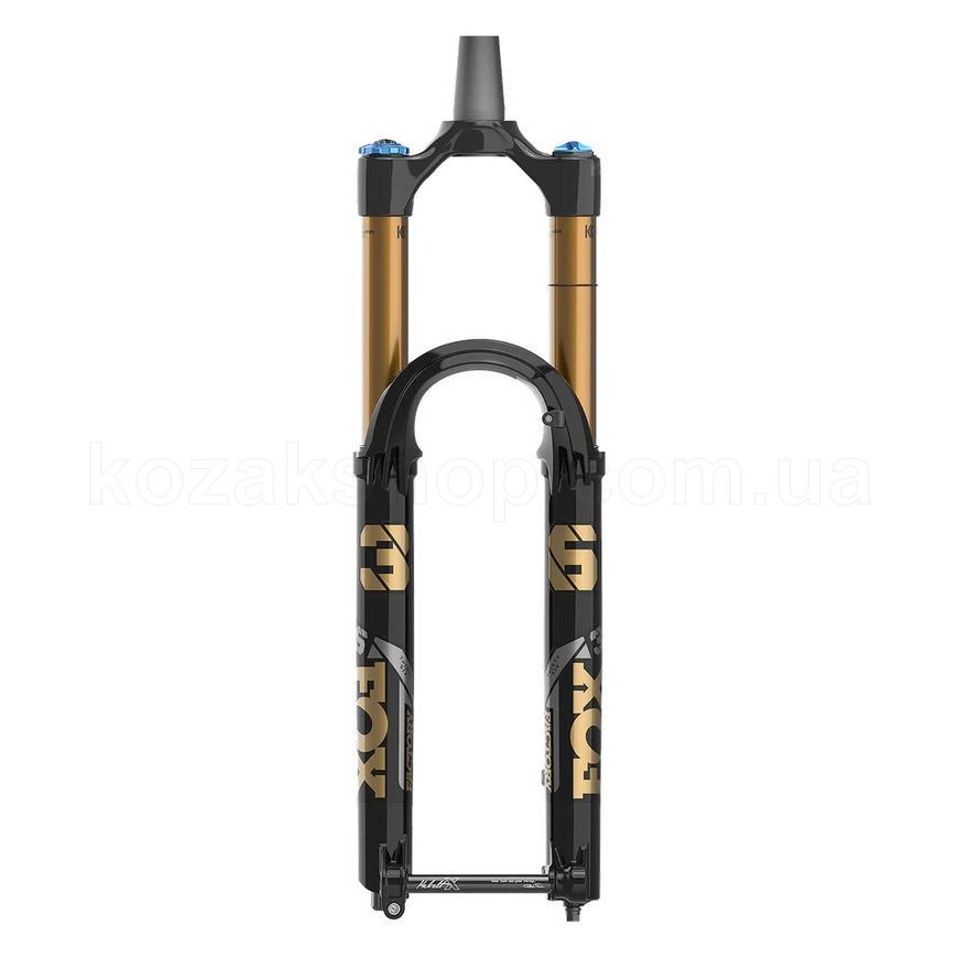 Вилка FOX 36 FACTORY EMTB - GRIP X2, 29in, 160, FLOAT, Shiny Blk, Kashima/Grey/Gloss Blk Logo, 15 X 110, 44mm Rake, 2025