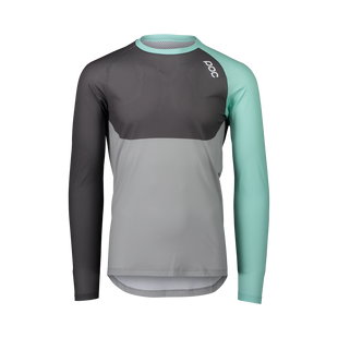 Джерсі POC MTB Pure LS Jersey (Lt Fluorite Green/Sylvanite Grey/Alloy Grey, S)