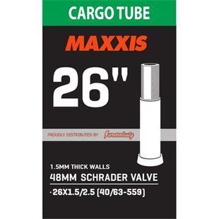 Камера Maxxis CARGO 26x1.5/2.5 Schrader 48мм 1.5мм