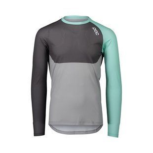 Джерси POC MTB Pure LS Jersey (Lt Fluorite Green/Sylvanite Grey/Alloy Grey, S)