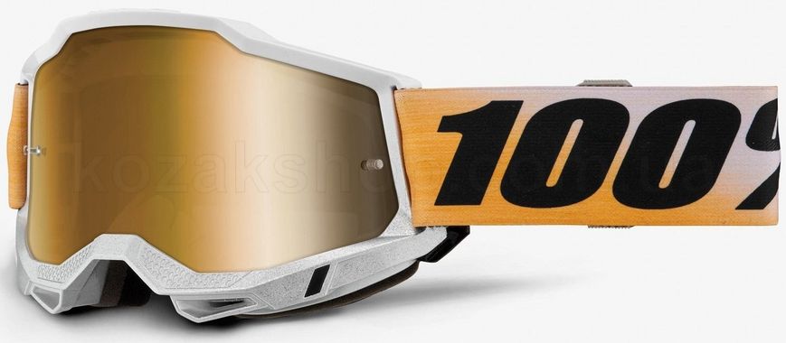 Маска Ride 100% ACCURI 2 Goggle Shiv - Mirror Gold Lens, Mirror Lens