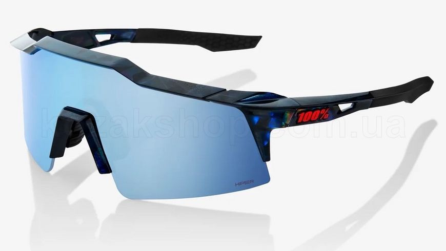 Окуляри Ride 100% SPEEDCRAFT SL - Black Holographic - HiPER Blue Multilayer Mirror Lens, Mirror Lens