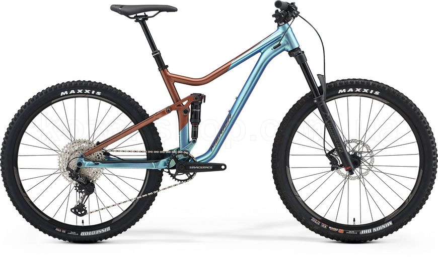 Велосипед MERIDA ONE-FORTY 600 L(19) SILK BRONZE/BLUE 2021