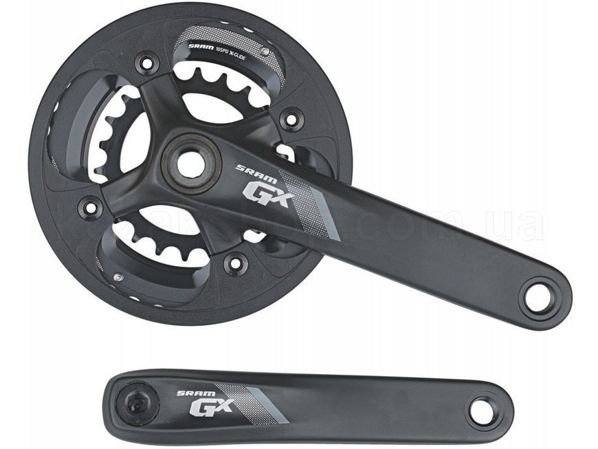 Шатуны SRAM GX 1000 GXP 10ск 175 Black All Mountain Guard 38-24