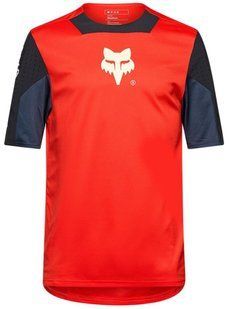 Вело джерси FOX DEFEND SS Jersey - ELEVATED [Flo Red], M