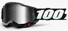 Маска 100% ACCURI 2 Goggle Black - Mirror Silver Lens