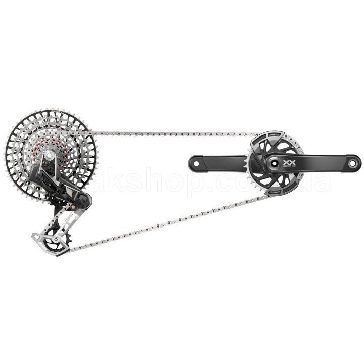 Групсет SRAM XX Eagle AXS T-Type Transmission Groupset - 175 мм
