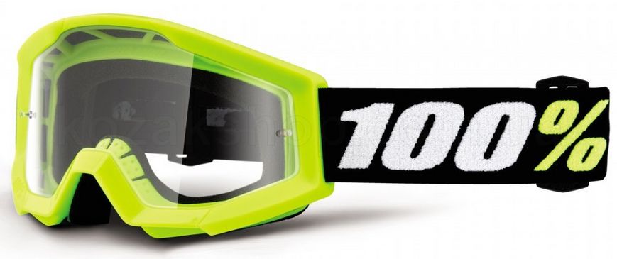 Детская маска Ride 100% STRATA MINI Goggle Yellow - Clear Lens, Clear Lens