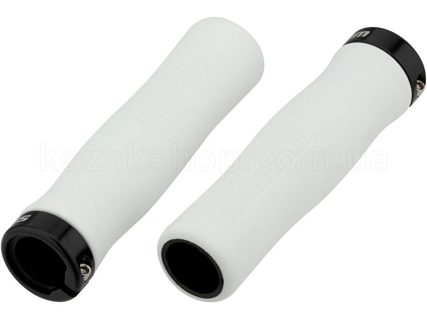 Гріпси SRAM Locking Grips Contour Foam 129mm White with Single Black Clamp and End Plugs