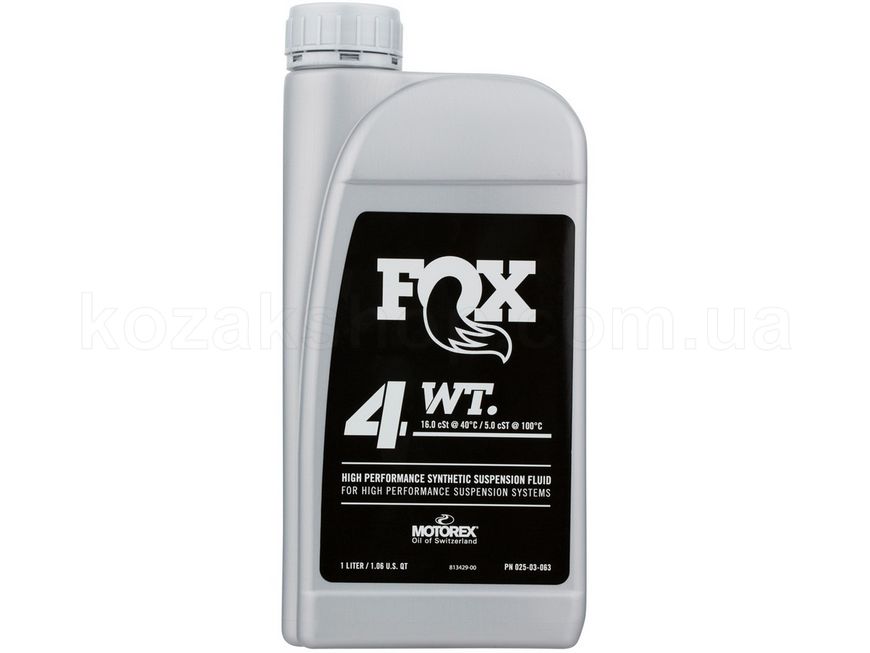Масло FOX Suspension Fluid 4WT 1 Liter Bottle (025-03-063)
