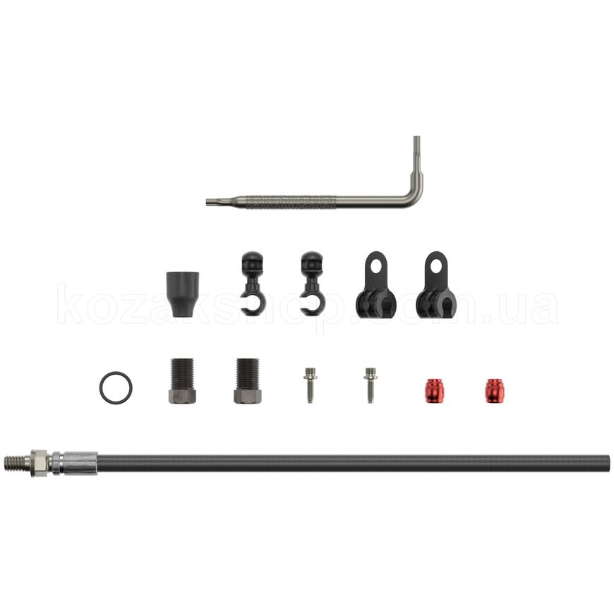 Гидролиния SRAM Disc Brake Hydraulic Hose Kit - Threaded Inline Crimp -2000mmBlk (inc. crimp & fittings) - Elixir 5/7/9/R/CR/X0,Guide RSC(A1),Guide R/RS(A1),DB5, Level TL/BRZ (00.5318.037.000)