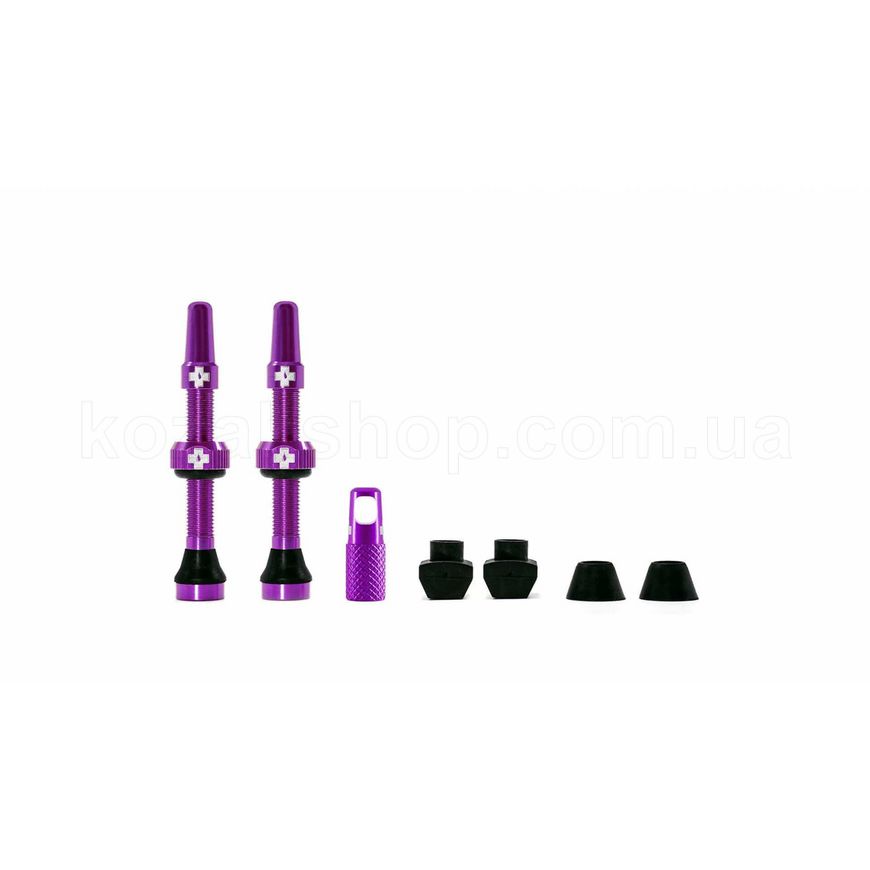 Ніпель MUC-OFF Tubeless Valves 44 мм - 2 шт, Фиолетовый