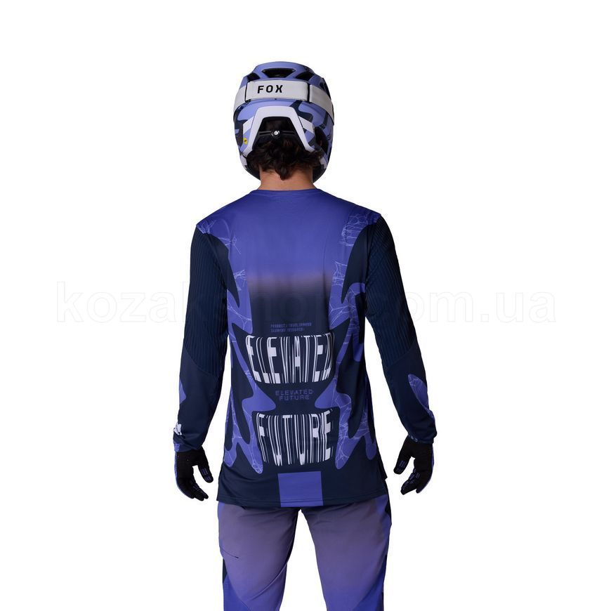 Вело джерсі FOX FLEXAIR LS Jersey DIFFUSE [Blueberry], XL