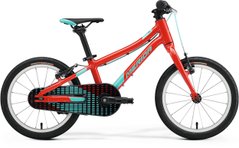 Детский велосипед MERIDA MATTS J.16, UNI MATT RACE RED(TEAL)