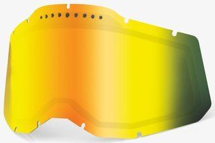 Лінза для маски 100% RC2/AC2/ST2 (Gen.2) Dual Vented Lens [Mirror Gold], Dual Mirror Gold Lens