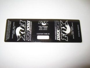 Наклейки на амортизатор FOX 2014 DHX RC2 Reservoir (024-02-492)