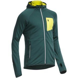 Кофта Icebreaker Atom LS Zip Hood MEN [pine/chartreuse/white] - S