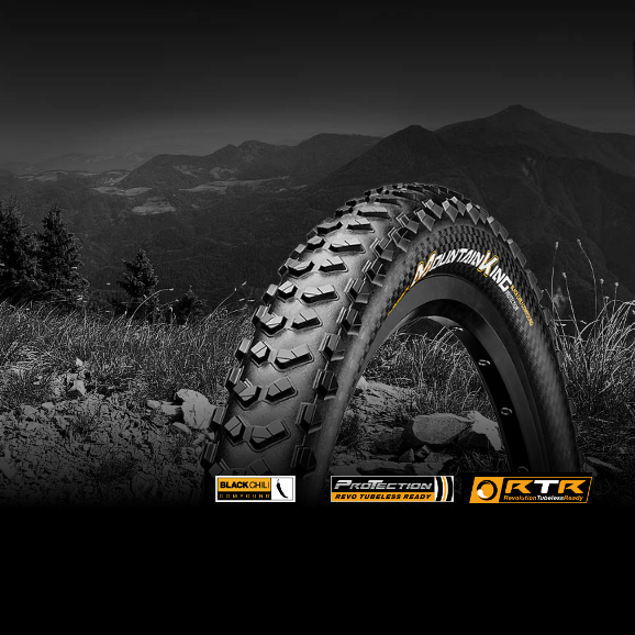 Покрышка Continental Mountain King 2.4, 27.5"x2.40, 60-584, Foldable, BlackChili, ProTection, Skin, черный