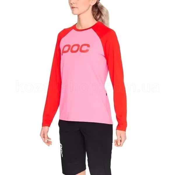 Джерсі жіноча POC Essential MTB W's Jersey (Altair Pink/Prismane Red, L)