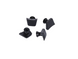 Бонки SRAM RED D1 chainring bolt kit 4x1 M8x6.5x3.4 aluminum including bolt covers black qty 4
