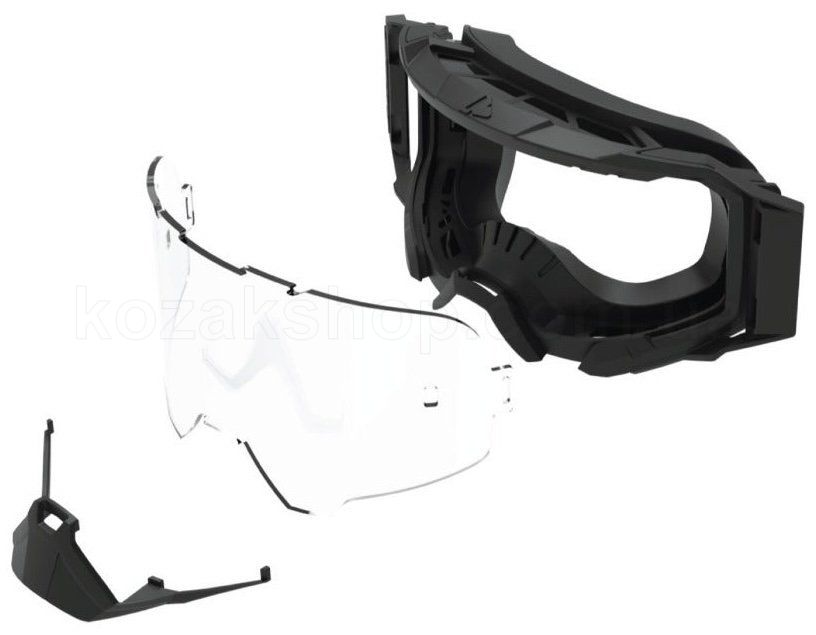 Маска LEATT Goggle Velocity 5.5 - Grey [Stealth], Colored Lens