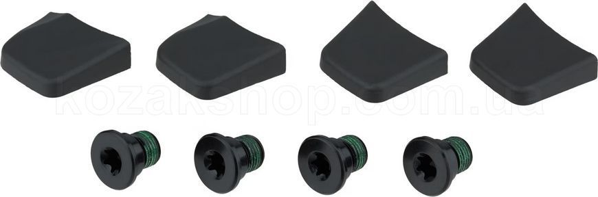 Бонки SRAM RED D1 chainring bolt kit 4x1 M8x6.5x3.4 aluminum including bolt covers black qty 4