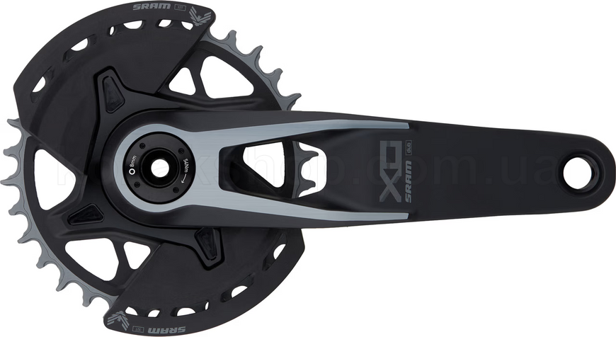 Шатуны SRAM X0 Eagle T-Type 32t 165mm Q174 CL55 DUB MTB Wide Black D1 2-guards (BB not included)