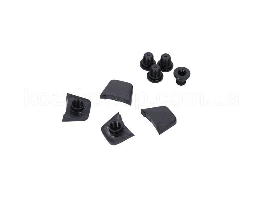 Бонки SRAM RED D1 chainring bolt kit 4x1 M8x6.5x3.4 aluminum including bolt covers black qty 4