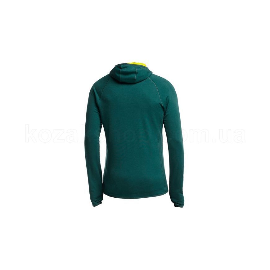 Кофта Icebreaker Atom LS Zip Hood MEN [pine/chartreuse/white] - S
