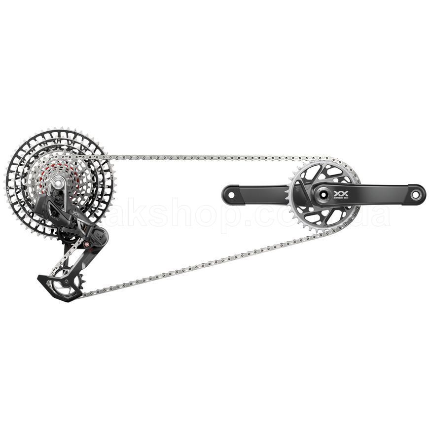 Групсет SRAM XX SL Eagle AXS T-Type Transmission Groupset - 170 мм