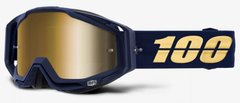 Маска 100% RACECRAFT Goggle Bakken - Mirror True Gold Lens