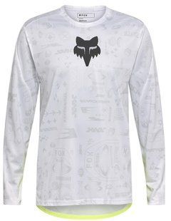 Вело джерси FOX RANGER LS Jersey - LUNAR [White], M