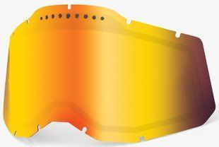 Лінза для маски 100% RC2/AC2/ST2 (Gen.2) Dual Vented Lens [Mirror Red], Dual Mirror Red Lens