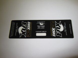 Наклейки на амортизатор FOX 2014 DHX RC4 Reservoir Gold (024-02-490)