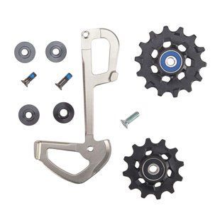Ролики и внутренняя лапка заднего переключателя SRAM REAR DERAILLEUR PULLEY AND INNER CAGE XX1 EAGLE 12 SPEED X-SYNC GREY (11.7518.077.010)