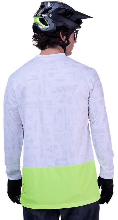 Вело джерси FOX RANGER LS Jersey - LUNAR [White], M