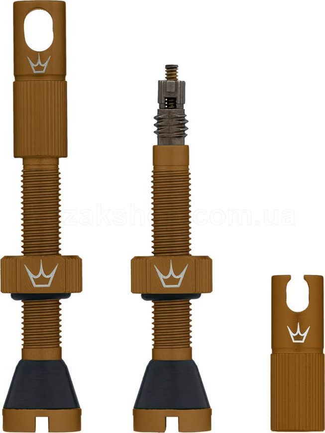 Ніпелі Peaty's x Chris King Tubeless Valves, 42mm, Bourbon