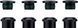 Бонки SRAM chainring bolt kit 4x1 M8.5x5 steel black eagle emtb qty 4
