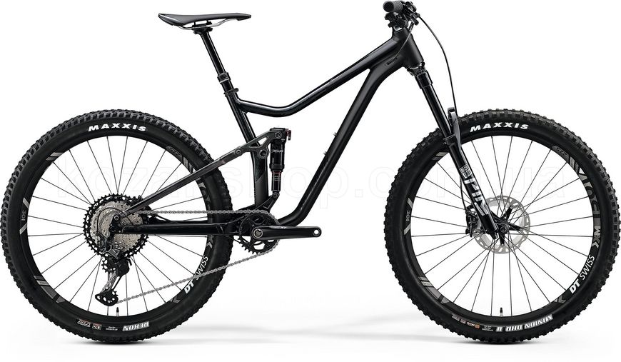 Велосипед MERIDA ONE-FORTY 900 S MATT BLACK / GLOSSY CANDY GREEN [2020]