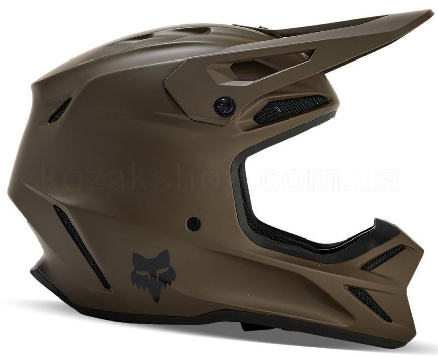 Мотошолом FOX V3 Helmet - SOLID [Dirt], L