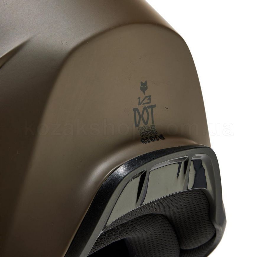Мотошолом FOX V3 Helmet - SOLID [Dirt], L